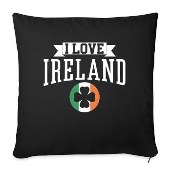 I love Ireland St. Patrick's Day Irish Irish - Sofa pillowcase 17,3'' x 17,3'' (45 x 45 cm) - black - Front