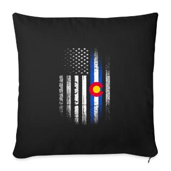 Colorado - Housse de coussin décorative 45 x 45 cm - noir - Devant