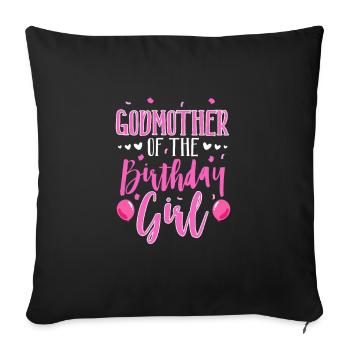 Godmother - Sofa pillowcase 17,3'' x 17,3'' (45 x 45 cm) - black - Front
