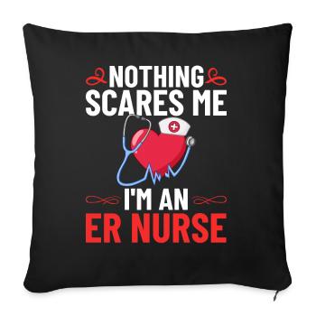 Emergency Room Emergency Nurse First Aid - Sofa pillowcase 17,3'' x 17,3'' (45 x 45 cm) - black - Front