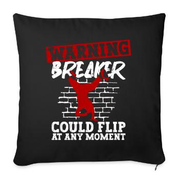 Breakdancing Breakdancer Break Dance Hip Hop - Sofa pillowcase 17,3'' x 17,3'' (45 x 45 cm) - black - Front