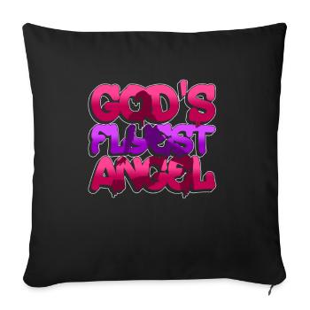 God’s Flyest Angel - Breakdance Hip Hop - Housse de coussin décorative 45 x 45 cm - noir - Devant