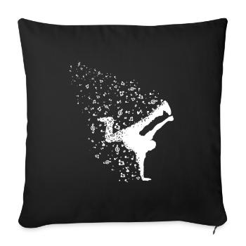 Breakdancing BBoy Breakdancer Break Dance Hip Hop - Sofakissenbezug 45 x 45 cm - Schwarz - Vorne