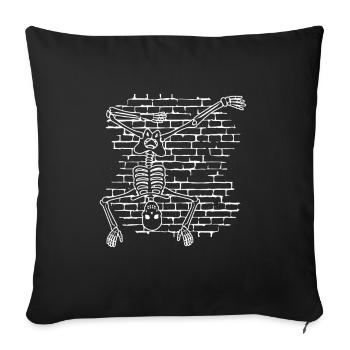Breakdance Skeletons - Breakdance Hip Hop - Housse de coussin décorative 45 x 45 cm - noir - Devant