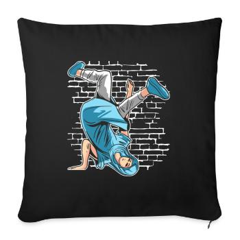 Breakdance Mary Mother of Jesus - Breakdancer - Sofa pillowcase 17,3'' x 17,3'' (45 x 45 cm) - black - Front
