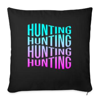 Hunt - Sofa pillowcase 17,3'' x 17,3'' (45 x 45 cm) - black - Front