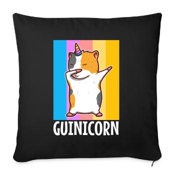 Guinicorne - Housse de coussin décorative 45 x 45 cm - noir - Devant
