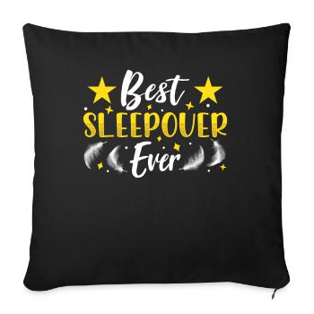 Meilleure nuit de tous les temps nuit de fête - Housse de coussin décorative 45 x 45 cm - noir - Devant