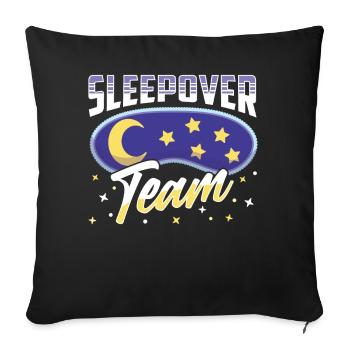 Nuit d’équipe douce - Housse de coussin décorative 45 x 45 cm - noir - Devant