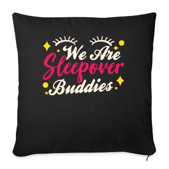 Nous passons la nuit à la fête - Housse de coussin décorative 45 x 45 cm - noir - Devant