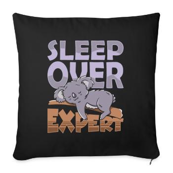Expert pour les nuitées Sweet Party - Housse de coussin décorative 45 x 45 cm - noir - Devant