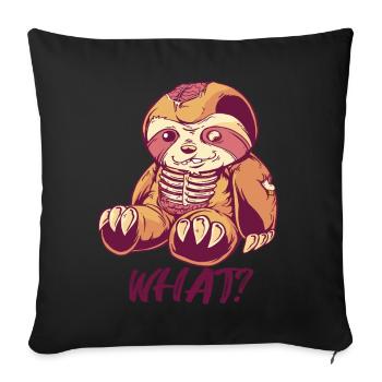 Creepy Sloth Horror Murderous Sloths W - Sofa pillowcase 17,3'' x 17,3'' (45 x 45 cm) - black - Front