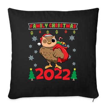 Family Christmas 2022 Funny Matching Xmas Lover - Sofa pillowcase 17,3'' x 17,3'' (45 x 45 cm) - black - Front