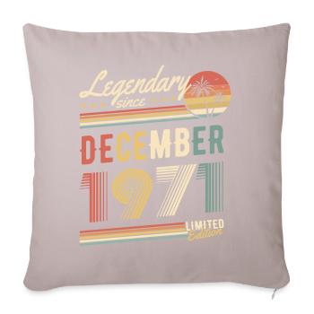 Légendaire depuis décembre 1971 Edition Limitée - Housse de coussin décorative 45 x 45 cm - taupe clair - Devant