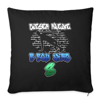Dieser Kleine B-Boy Wird 8 - Breakdance - Sofakissenbezug 45 x 45 cm - Schwarz - Vorne