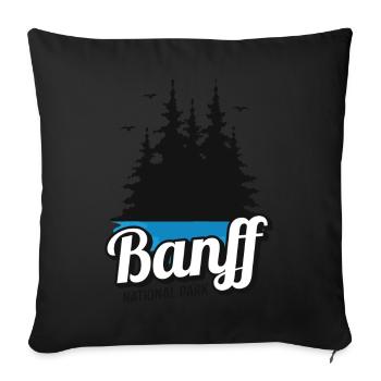 Banff Camping National Park Alberta Canada Souveni - Sofa pillowcase 17,3'' x 17,3'' (45 x 45 cm) - black - Front