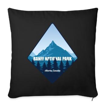 Canada National Park Alberta Banff Souvenir Hiking - Sofa pillowcase 17,3'' x 17,3'' (45 x 45 cm) - black - Front