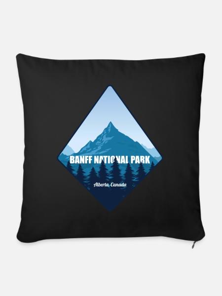 Kanada Nationalpark Alberta Banff Souvenir Wandern - Sofakissenbezug 45 x 45 cm - Schwarz