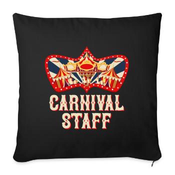 Karneval Personal Zirkus Geburtstag Outfit Feier - Sofakissenbezug 45 x 45 cm - Schwarz - Vorne