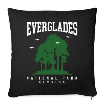 Everglades National Park Florida Souvenir Wandern - Sofakissenbezug 45 x 45 cm - Schwarz - Vorne