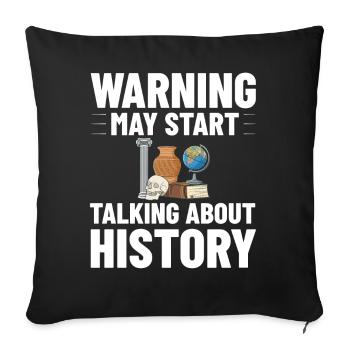 History Teacher Lesson Professor Historian - Sofa pillowcase 17,3'' x 17,3'' (45 x 45 cm) - black - Front