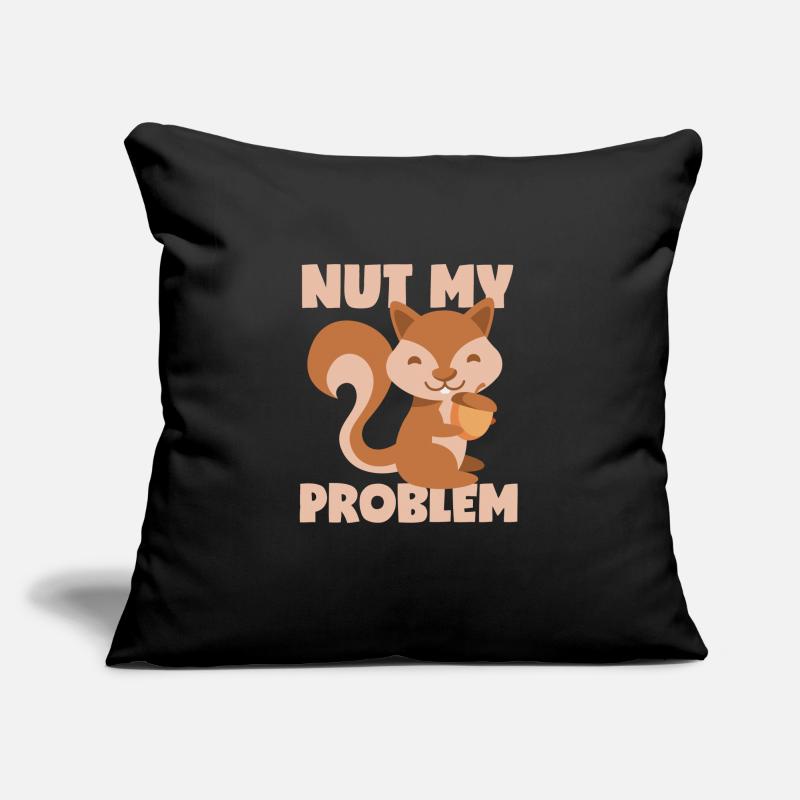 Squirrel: Not my problem! Sofa pillowcase 17,3'' x 17,3'' (45 x 45 cm)