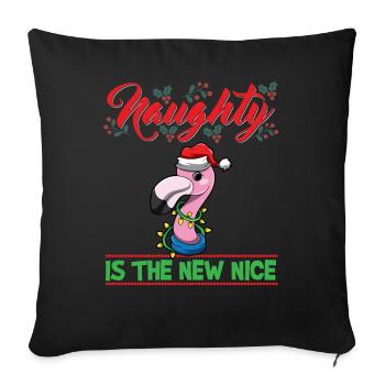 Coquin est le nouveau Noël de Noël Nice - Housse de coussin décorative 45 x 45 cm - noir - Devant