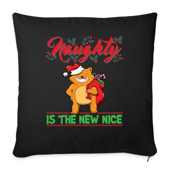 Coquin est le nouveau Noël de Noël Nice - Housse de coussin décorative 45 x 45 cm - noir - Devant