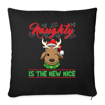 Coquin est le nouveau Noël de Noël Nice - Housse de coussin décorative 45 x 45 cm - noir - Devant