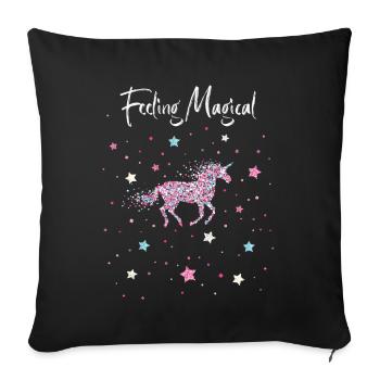 Unicorn Transgender Transsexual Transsexual - Sofa pillowcase 17,3'' x 17,3'' (45 x 45 cm) - black - Front