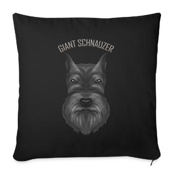 Dog Lover - I Love My Giant Schnauzer - Sofakissenbezug 45 x 45 cm - Schwarz - Vorne