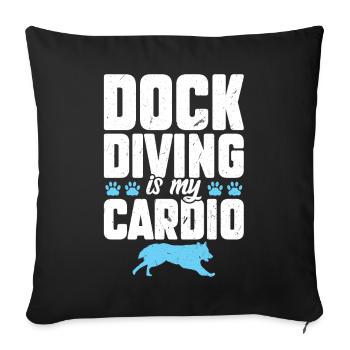 Dock-tauchen Ist Mein Cardio - Sofakissenbezug 45 x 45 cm - Schwarz - Vorne