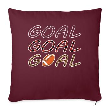 Joueur de football américain But But Sarcastique - Housse de coussin décorative 45 x 45 cm - bordeaux - Devant
