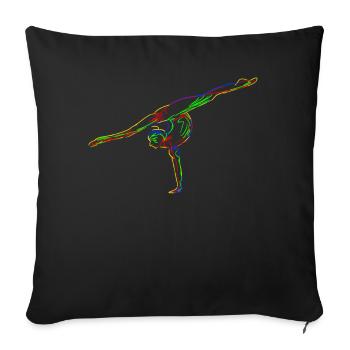 Rhythmic Gymnastics RSG - Sofakissenbezug 45 x 45 cm - Schwarz - Vorne