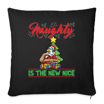 Coquin est le nouveau Noël de Noël Nice - Housse de coussin décorative 45 x 45 cm - noir - Devant