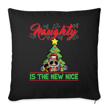 Coquin est le nouveau Noël de Noël Nice - Housse de coussin décorative 45 x 45 cm - noir - Devant