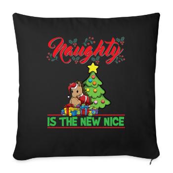 Coquin est le nouveau Noël de Noël Nice - Housse de coussin décorative 45 x 45 cm - noir - Devant