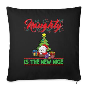 Coquin est le nouveau Noël de Noël Nice - Housse de coussin décorative 45 x 45 cm - noir - Devant