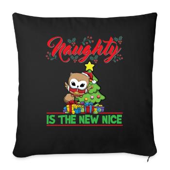 Coquin est le nouveau Noël de Noël Nice - Housse de coussin décorative 45 x 45 cm - noir - Devant