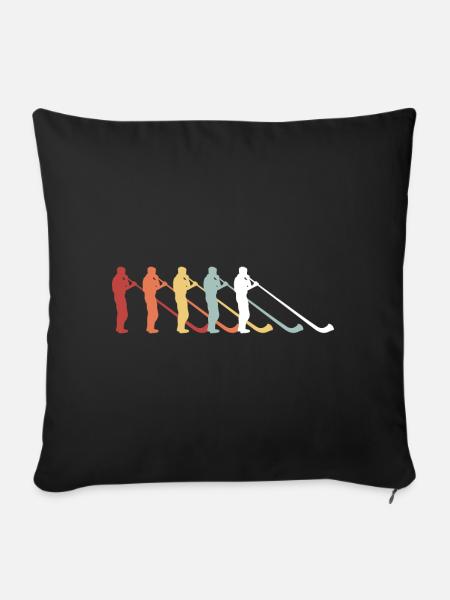 Musikinstrument Alphorn Schweizer Musikant Schweiz - Sofakissenbezug 45 x 45 cm - Schwarz