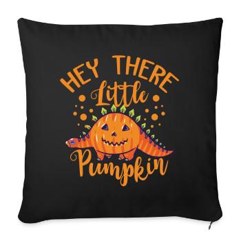 Citrouille de dinosaure Joyeux costume d’horreur d’Halloween D - Housse de coussin décorative 45 x 45 cm - noir - Devant