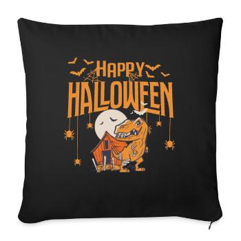 T-Rex Funny Halloween Spider Bat Horror Costume Din - Sofa pillowcase 17,3'' x 17,3'' (45 x 45 cm) - black - Front