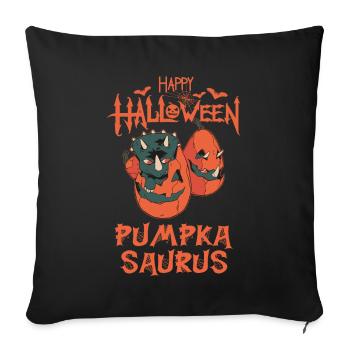 Happy Halloween Pumpkasaurus Funny Horror Costume D - Sofa pillowcase 17,3'' x 17,3'' (45 x 45 cm) - black - Front