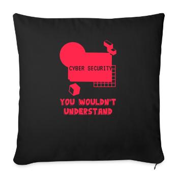 Cybersecurity - IT Security Computer Scientist - Sofa pillowcase 17,3'' x 17,3'' (45 x 45 cm) - black - Front