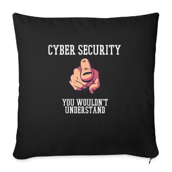 Cybersecurity - IT Security Computer Scientist - Sofa pillowcase 17,3'' x 17,3'' (45 x 45 cm) - black - Front