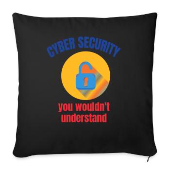 Cybersecurity - IT Security Computer Scientist - Sofa pillowcase 17,3'' x 17,3'' (45 x 45 cm) - black - Front