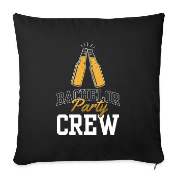 Équipe Bachelor Party Bachelor - Housse de coussin décorative 45 x 45 cm - noir - Devant