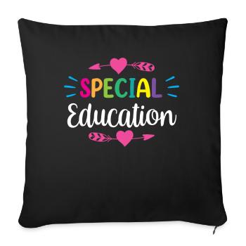 Special Education Teachers Special Education Profession - Sofa pillowcase 17,3'' x 17,3'' (45 x 45 cm) - black - Front