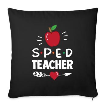 Lehrer Für Sonderpädagogik Sonderpädagoge Beruf - Sofakissenbezug 45 x 45 cm - Schwarz - Vorne