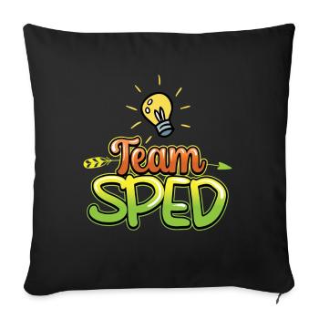 Team Special Education Special Education Teacher Profession - Sofa pillowcase 17,3'' x 17,3'' (45 x 45 cm) - black - Front